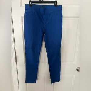 LAUREN Ralph Lauren Blue Saturn Wash Modern Straight Cropped Jeans Size 10